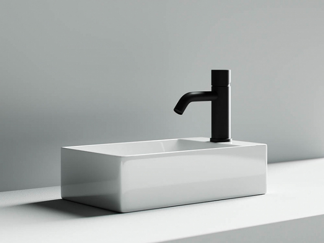 Умывальник CERAMICANOVA Element подвесной прямоугольный (отверстие под смеситель R) CN5007