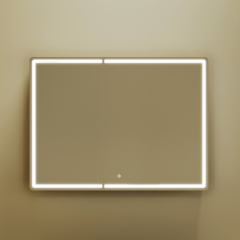 Зеркальный шкаф SANCOS Mirror 990x150х740 мм, с LED подсветкой, MI100ECH