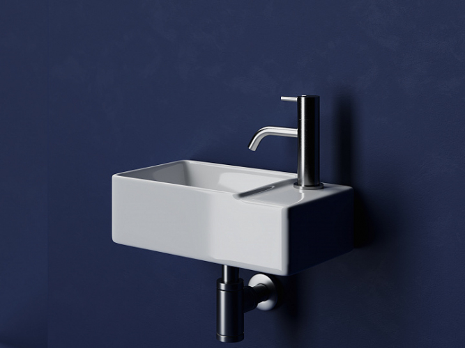 Умывальник CERAMICANOVA Element подвесной прямоугольный (чаша слева, отверстие под смеситель справа) CN5045