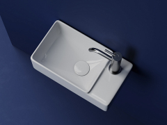 Умывальник CERAMICANOVA Element подвесной прямоугольный (чаша слева, отверстие под смеситель справа) CN5045