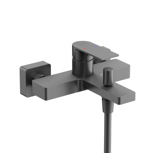 Смеситель для ванны с душем SANCOS Studio, вороненая сталь, SC9018GG