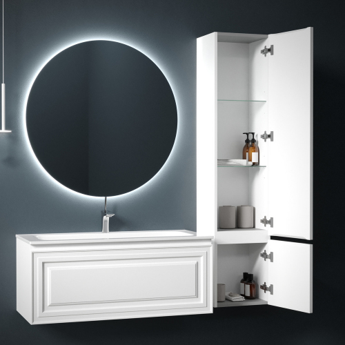 Шкаф-пенал SANCOS Very подвесной правый, Bianco 350х300х1600, PVR35RW