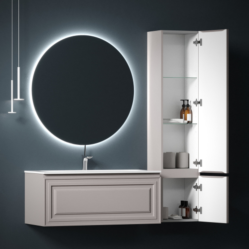 Шкаф-пенал SANCOS Very подвесной правый, Doha Soft 350х300х1600, PVR35RSM