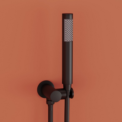 Душевой комплект SANCOS Link встраиваемый, c термостатическим смесителем, цвет черный матовый, SC3005MB