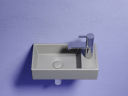 Умывальник CERAMICANOVA Element подвесной прямоугольный (чаша слева, отверстие под смеситель справа) цвет антрацит матовый CN6051LMH