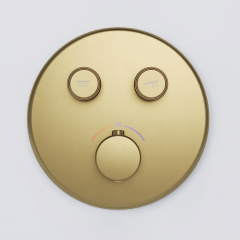 Душевой комплект SANCOS Space встраиваемый c термостатическим смесителем, цвет брашированное золото , SC3006BG