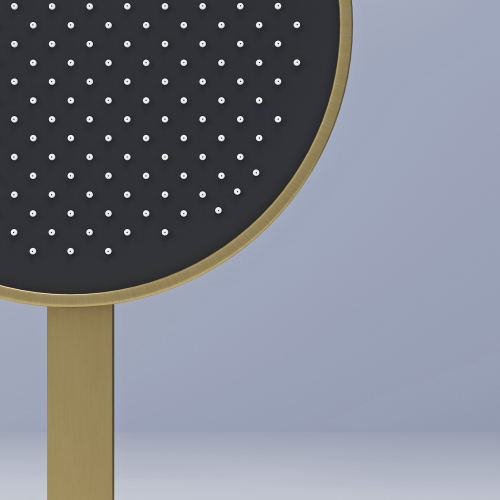 Душевой комплект SANCOS Space встраиваемый c термостатическим смесителем, цвет брашированное золото , SC3006BG