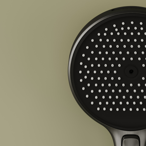 Душевой комплект SANCOS Space встраиваемый c термостатическим смесителем, цвет вороненая сталь , SC3006GMG