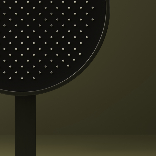 Душевой комплект SANCOS Space встраиваемый c термостатическим смесителем, цвет вороненая сталь , SC3006GMG