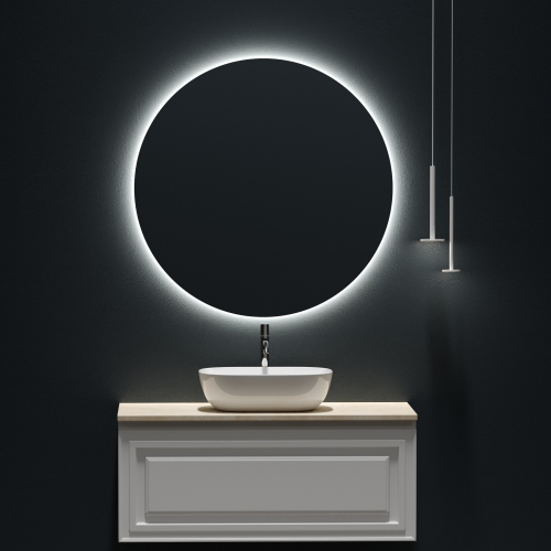 Столешница для ванной комнаты SANCOS 1000х460 с отверстием под смеситель, цвет kreman, артикул TT100A2X, TT100A2X