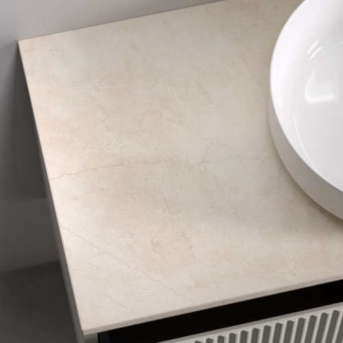 Столешница для ванной комнаты SANCOS 1000х460 с отверстием под смеситель, цвет kreman, артикул TT100A2X, TT100A2X