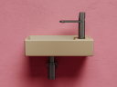 Умывальник CERAMICANOVA Element подвесной прямоугольный (чаша слева, отверстие под смеситель справа) цвет капучино матовый CN6051LMC