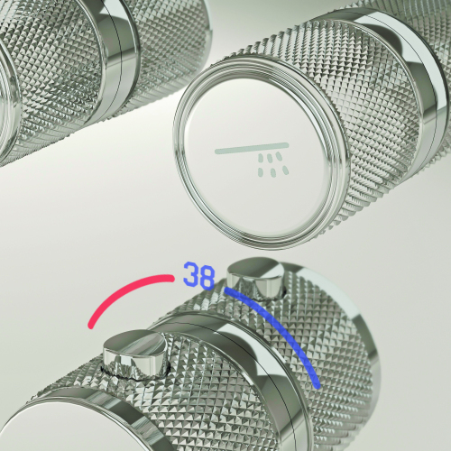 Душевой комплект SANCOS Space встраиваемый c термостатическим смесителем, цвет хром , SC3006CH