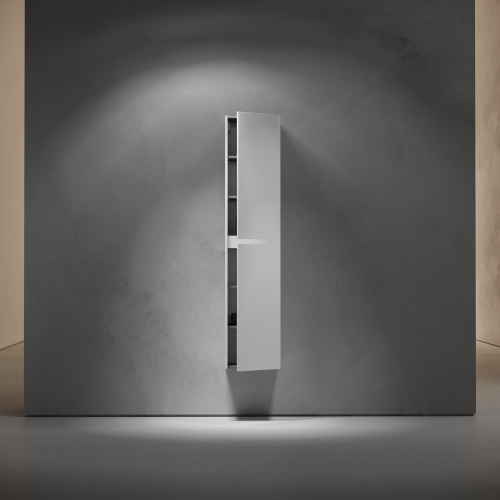 Шкаф-пенал SANCOS подвесной Libra, белый глянец 350х300х1600 мм, PLB35W