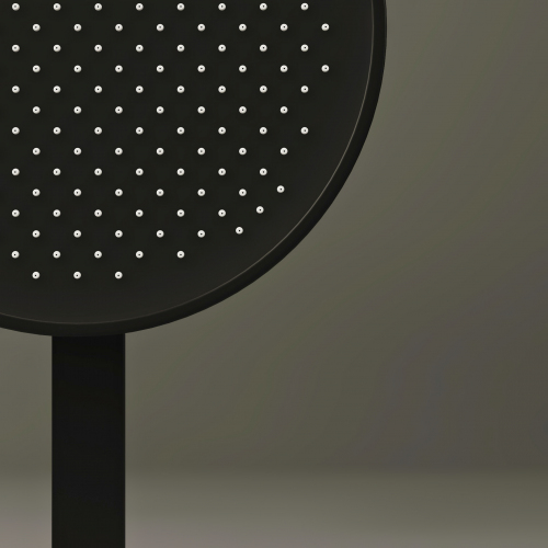 Душевой комплект SANCOS Space встраиваемый c термостатическим смесителем, цвет черный матовый , SC3006MB