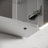 Зеркальный шкаф SANCOS для ванной комнаты из алюминия SANCOS Evoke 900x700х136 мм с LED подсветкой, SC8090