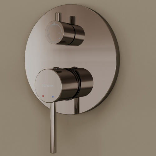 Душевой комплект SANCOS Select встраиваемый для ванны/душа, цвет хром, SC3004CH