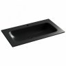 Раковина накладная CERAMICANOVA Grace прямоугольная c отверстием под смеситель, цвет черный матовый, CN7012MB
