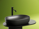 Умывальник CERAMICANOVA Element чаша накладная овальная (цвет Темный Антрацит Матовый) CN6047MDH