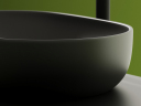 Умывальник CERAMICANOVA Element чаша накладная овальная (цвет Темный Антрацит Матовый) CN6047MDH