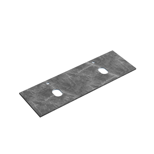 Столешница для ванной комнаты SANCOS из керамогранита SANCOS Black Sky 1400х460 c отверстием под смеситель,TT140A1X