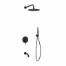 Душевой комплект SANCOS Select встраиваемый для душа, цвет чёрный матовый, SC3004MB
