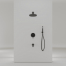 Душевой комплект SANCOS Select встраиваемый для душа, цвет чёрный матовый, SC3004MB