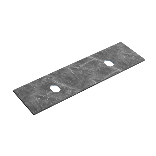 Столешница для ванной комнаты SANCOS из керамогранита SANCOS Black Sky 1400х460 без отверстия под смеситель,TT140A1