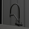 Смеситель для кухни Sancos Dora с гибким изливом, цвет матовый черный/черный, SC4003MB