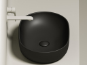 Умывальник CERAMICANOVA Element чаша накладная овальная (цвет Чёрный Матовый) CN6047MB