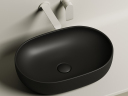 Умывальник CERAMICANOVA Element чаша накладная овальная (цвет Чёрный Матовый) CN6047MB