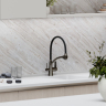 Смеситель для кухни Sancos Eri с гибким изливом, цвет вороненая сталь/черный, SC4001GG