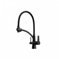 Смеситель для кухни Sancos Eri с гибким изливом, цвет матовый черный/черный, SC4001MB