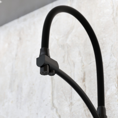 Смеситель для кухни Sancos Eri с гибким изливом, цвет матовый черный/черный, SC4001MB