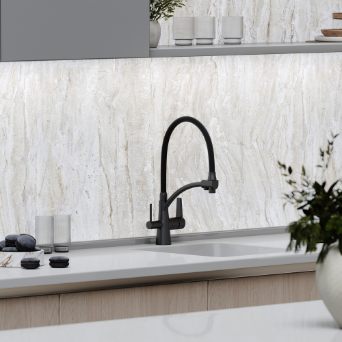 Смеситель для кухни Sancos Eri с гибким изливом, цвет матовый черный/черный, SC4001MB