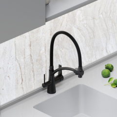 Смеситель для кухни Sancos Eri с гибким изливом, цвет матовый черный/черный, SC4001MB