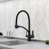 Смеситель для кухни Sancos Eri с гибким изливом, цвет матовый черный/черный, SC4001MB