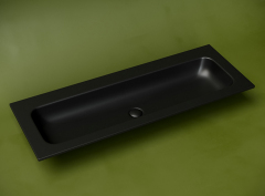Раковина накладная CERAMICANOVA Grace прямоугольная, без отверстия цвет черный матовый, CN7016MBwx