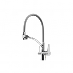 Смеситель для кухни Sancos Eri с гибким изливом, цвет хром/серый, SC4001CH