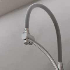 Смеситель для кухни Sancos Eri с гибким изливом, цвет хром/серый, SC4001CH