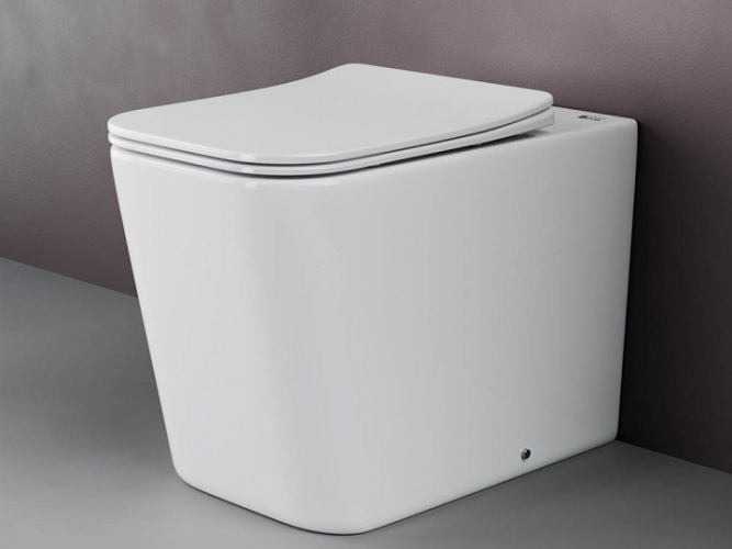 Унитаз CERAMICANOVA Cubic Rimless напольный приставной CN1809