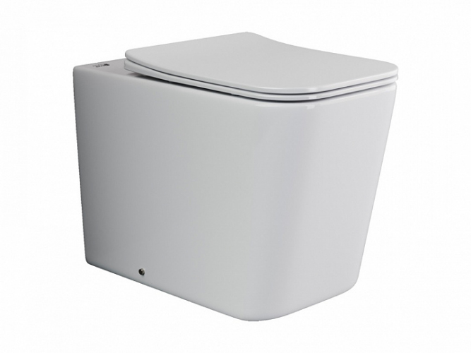 Унитаз CERAMICANOVA Cubic Rimless напольный приставной CN1809