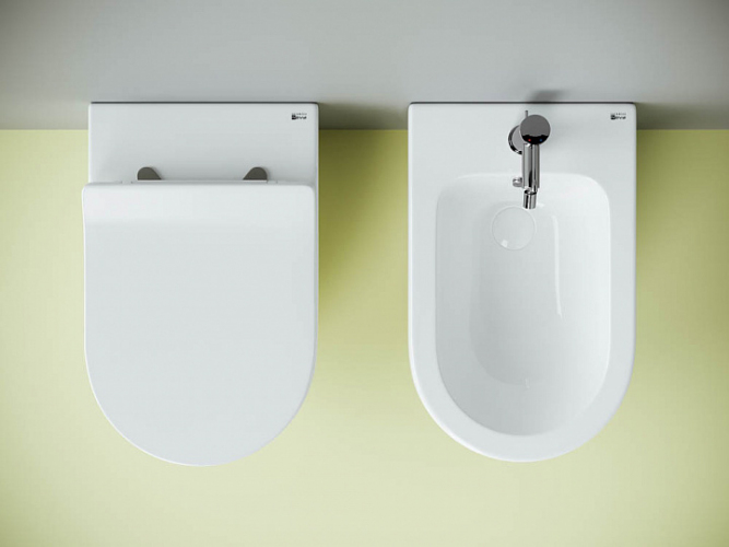 Унитаз CERAMICANOVA Metropol Rimless напольный приставной CN4004