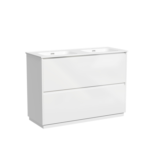 Тумба напольная под раковину SANCOS Libra Floor, белый глянец 1190х450х840 мм, LB120F-2W