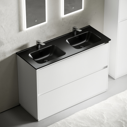 Тумба напольная под раковину SANCOS Libra Floor, белый глянец 1190х450х840 мм, LB120F-2W