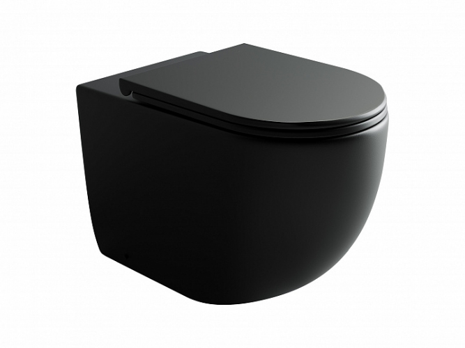 Унитаз CERAMICANOVA Metropol Rimless напольный приставной CN4004MB