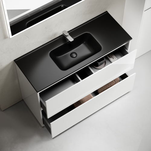 Тумба напольная под раковину SANCOS Libra Floor, белый глянец 1190х450х840 мм, LB120F-1W