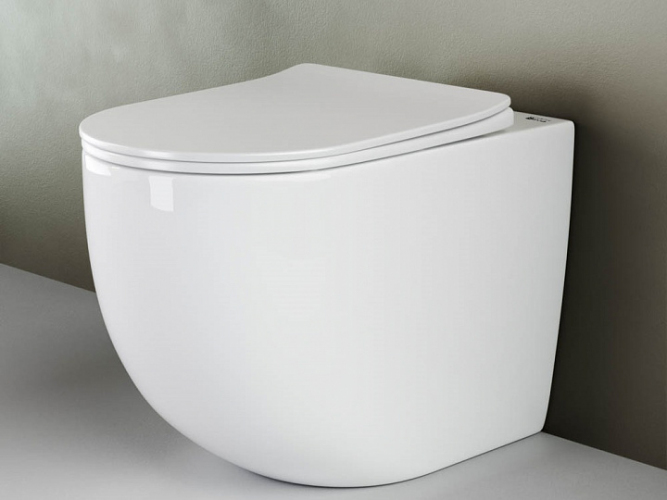 Унитаз CERAMICANOVA Mia Rimless напольный приставной CN1810