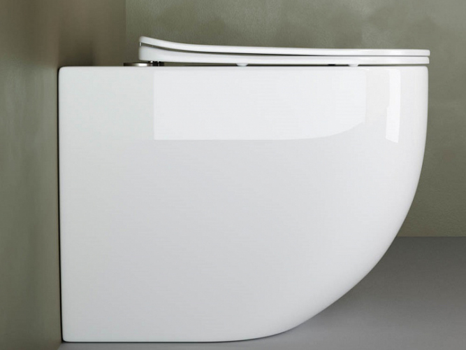 Унитаз CERAMICANOVA Mia Rimless напольный приставной CN1810