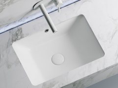 Умывальник CERAMICANOVA Element прямоугольный встраиваемый под столешницу, с крепежом и шаблоном для установки CN6045